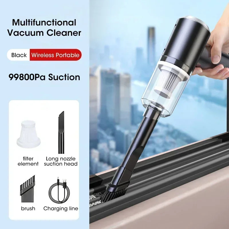 99800PA Vacuum Cleaner Air Blower Mini Portable Wireless Handheld Car Vacuum Cleaner Home Appliance Powerful Cleaning Machine