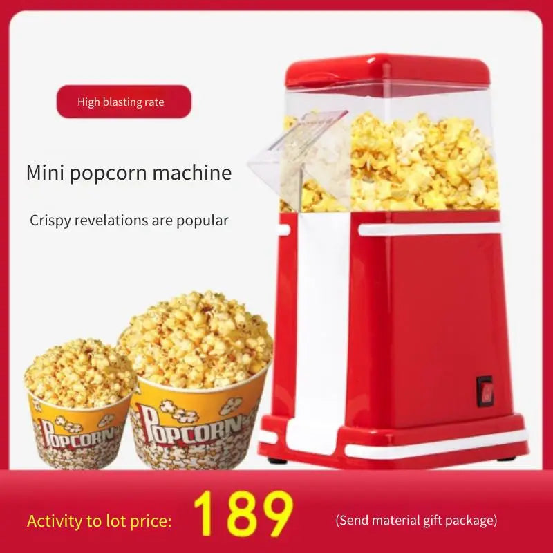 Popcorn Makers Mini Popcorn Machine Electric Household Appliance Machine Fully Automatic Popcorn Machine For Home Kitchen