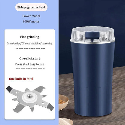 Electric Grinder One Touch Coffee Grinder Small Portable Grinder Coffee Bean Grinder Herb Spice Grinder for Spices Nuts