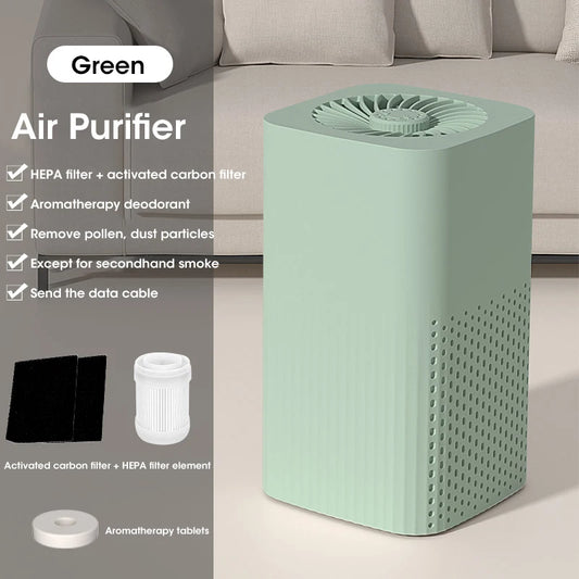 USB Portable Air Purifier Office Desktop Vacuum Cleaner Car HEPA Filter Air Cleaner Formaldehyde Household Purifier